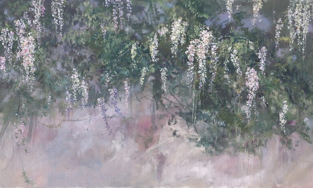 Wonderwall 35 0571 03 Sophora - mural w kwiaty bzu
