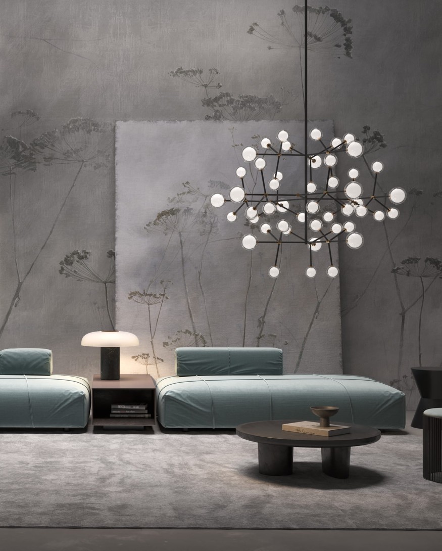 Wonderwall 35 0568 14 Pianta - mural w zachmurzone niebo