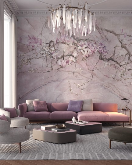 Wonderwall 35 0326 08 Belezza - mural w kwiaty