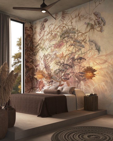 Wonderwall 35 0637 03 Faro - mural w polne kwiaty