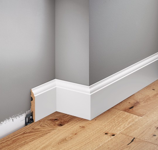 Listwa podłogowa Creativa LMDF-05M lakierowana biała półmat