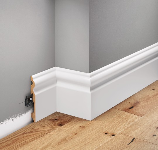 Listwa podłogowa Creativa LMDF-08M lakierowana biała półmat