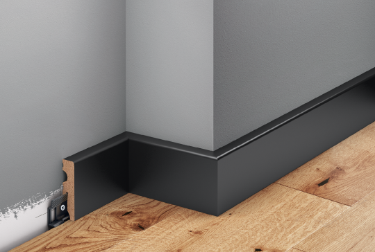 Listwa podłogowa Creativa LMDF-01MC lakierowana czarna półmat