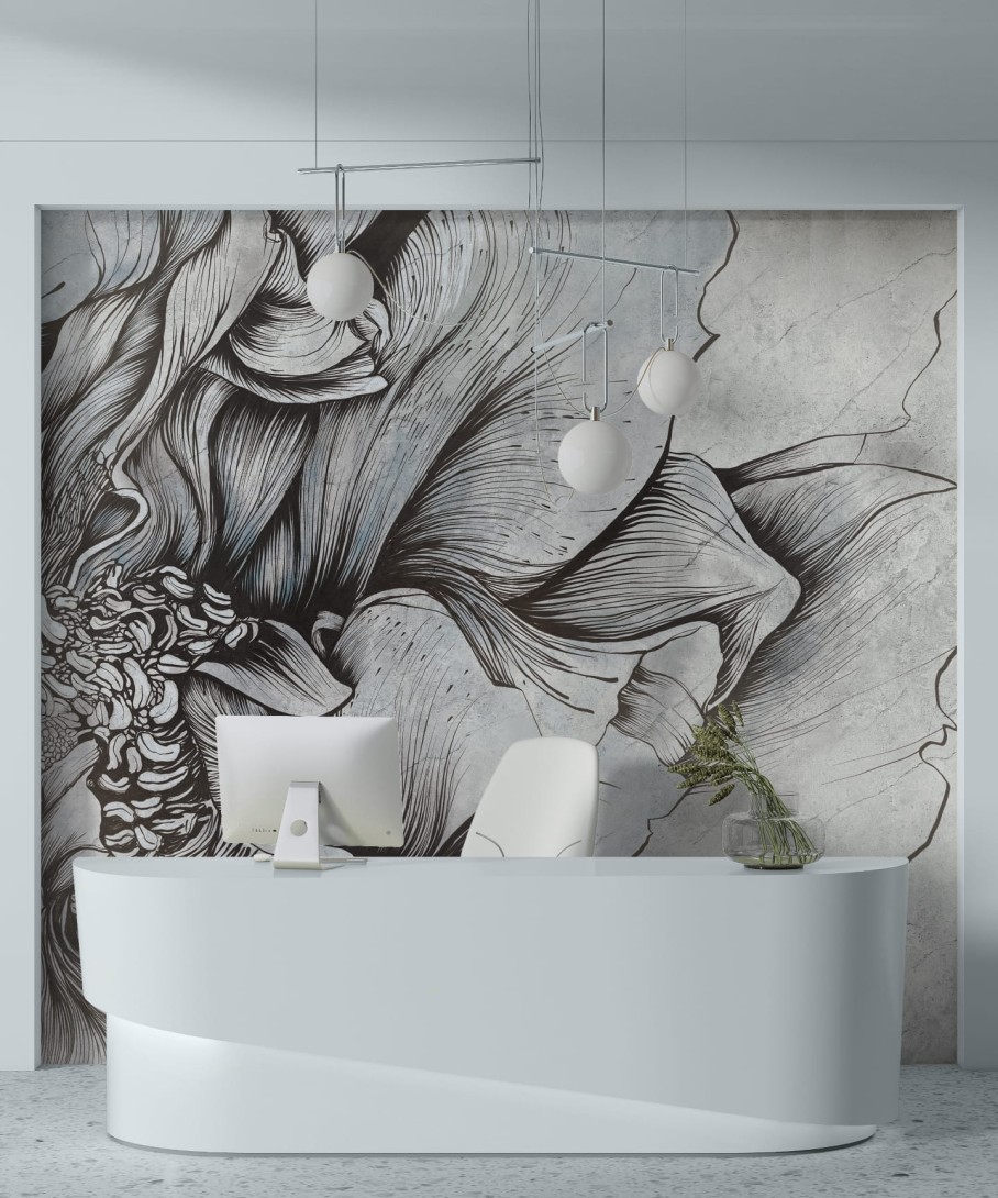 Wall & More 2403 11A Bloom - mural w kwiaty