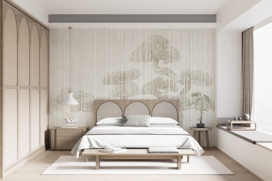 Wall & More 2405 21A Bonsai - mural w roślinny krajobraz