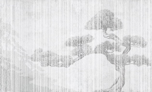 Wall & More 2406 22B Bonsai - mural w roślinny krajobraz