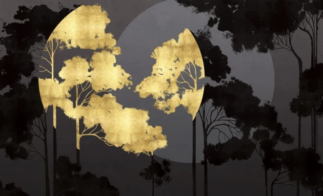 Wall & More 2456 27C Oree - mural w drzewa