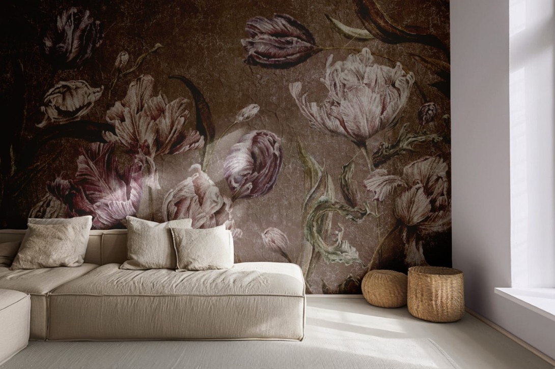 Wall & More 2481 26B Tulia - mural w kwiaty