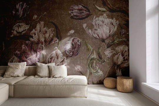 Wall & More 2481 26B Tulia - mural w kwiaty