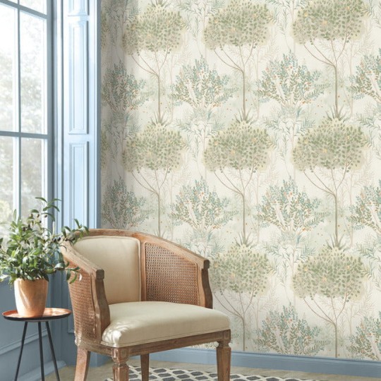 York MN1821 Mediterranean Orchard Beige - tapeta w śródziemnomorską roślinność
