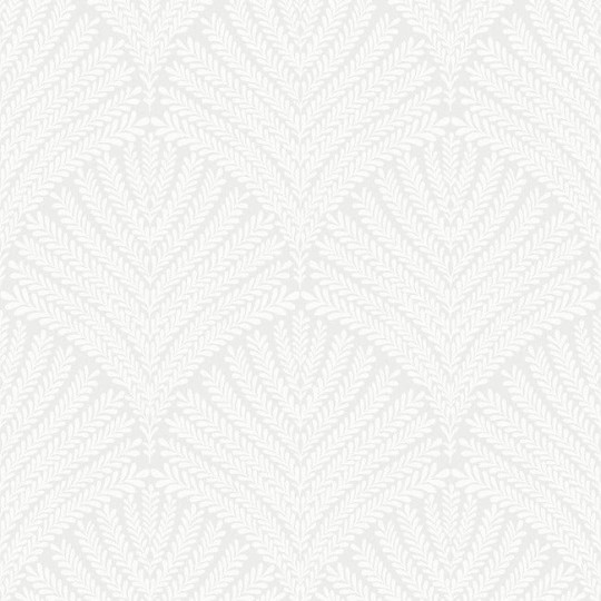 York MN1874 Mediterranean Beachcomber Pale Grey/White - tapeta w stylizowane liście w stylu art deco