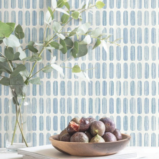 York MN1942 Mediterranean Petite Pergola Blue - tapeta w geometryczny wzór