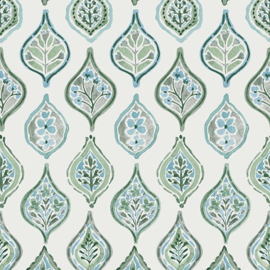 York MN1851 Mediterranean Marketplace Motif Pale Grey/Green - tapeta we wzór ogee