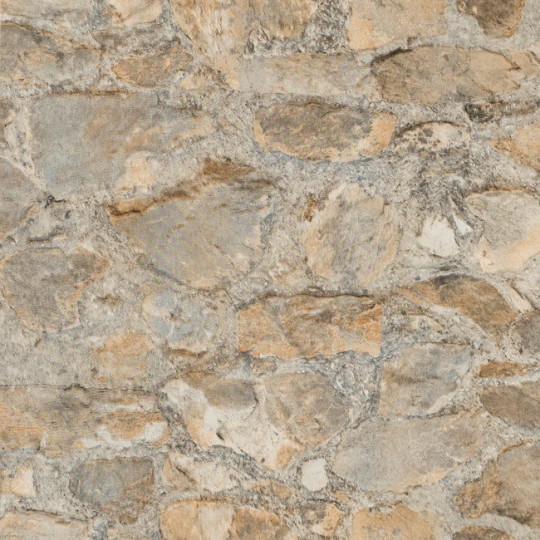 York PA130904LW Mediterranean Field Stone Tumbled Tan/Grey - tapeta imitująca kamienną ścianę