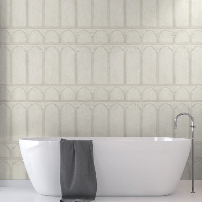 York MN1831 Mediterranean Arches Beige/Pearl - tapeta w łuki