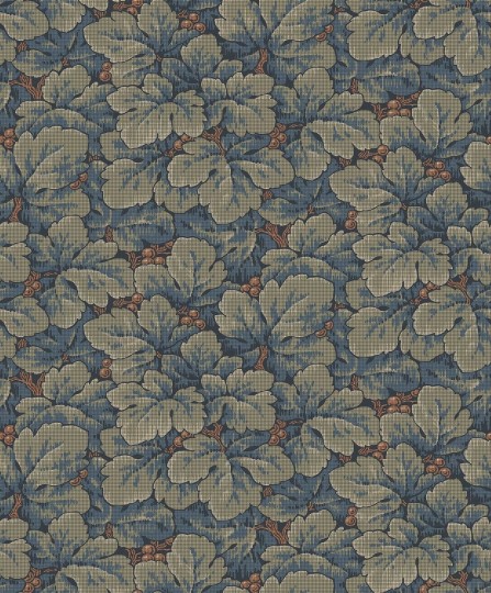 Boras Tapeter 4587 Icons Waldemar Blue - tapeta w liście