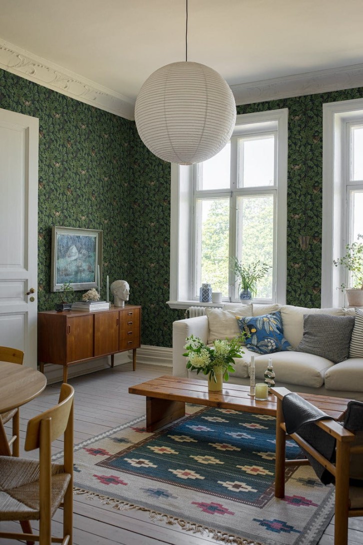 Boras Tapeter 2050 Icons In The Oak - tapeta w liście dębowca