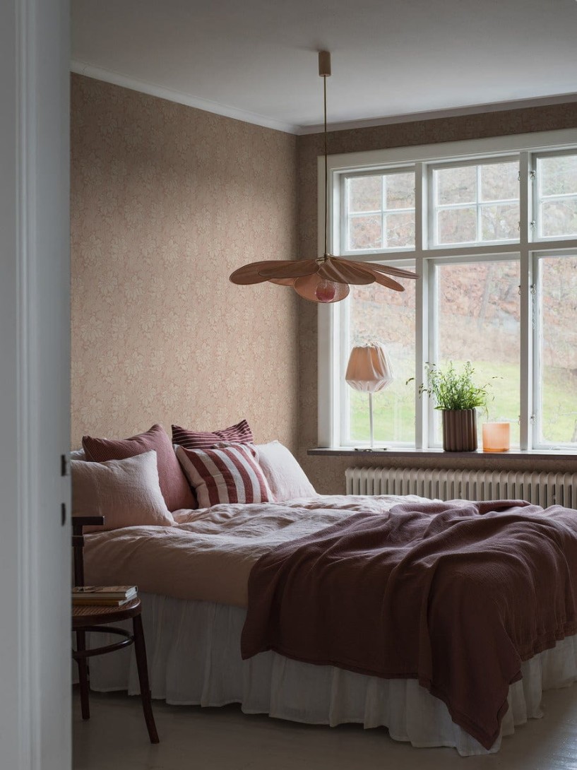 Boras Tapeter 2009 Icons Acanthus Pink - tapeta botaniczna