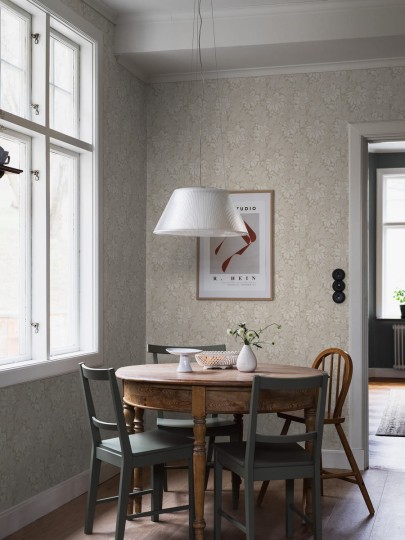 Boras Tapeter 2011 Icons Acanthus Beige - tapeta botaniczna