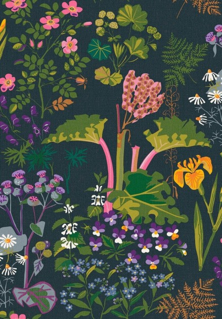 Boras Tapeter 1791 Icons Gocken Jobs Rabarber - tapeta w letnie kwiaty