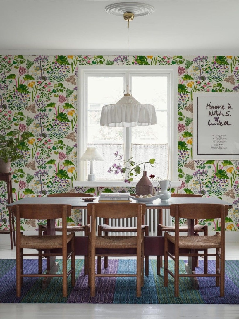 Boras Tapeter 1792 Icons Gocken Jobs Rabarber - tapeta w letnie kwiaty