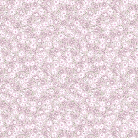 Pastelowelove Mini Stokrotki Różowa - tapeta dziecięca w kwiaty