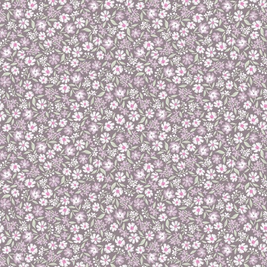 Pastelowelove Mini Stokrotki Śliwkowa - tapeta dziecięca w kwiaty