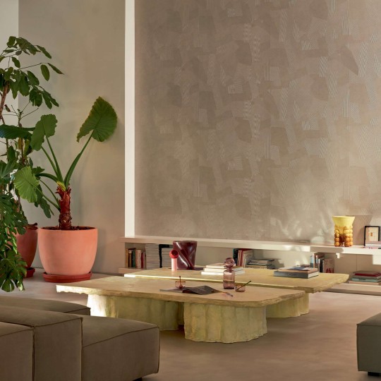 Elitis VP 975 76 Matières à réflexions Dédales - tapeta strukturalna imitująca paski betonowe