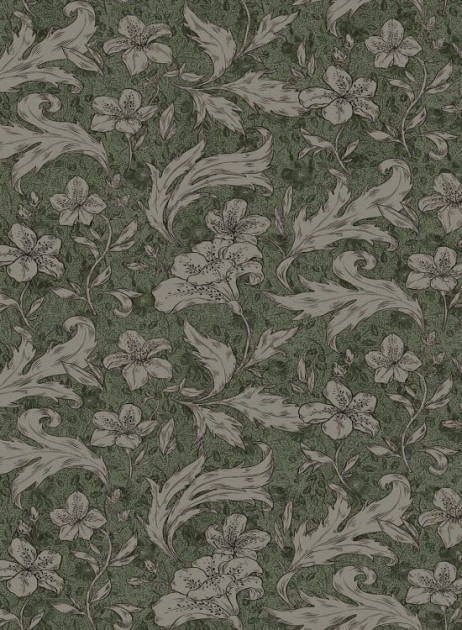 Sandberg 650-68 Special Edition Mattias Forest Green - mural botaniczny