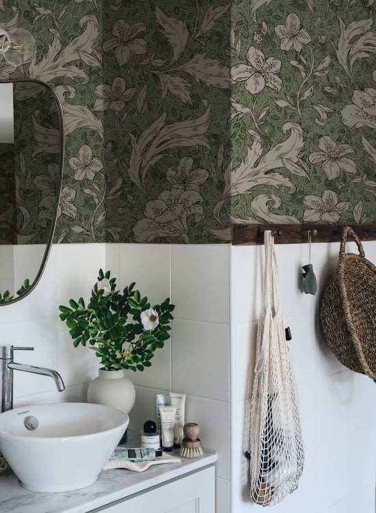 Sandberg 650-68 Special Edition Mattias Forest Green - mural botaniczny