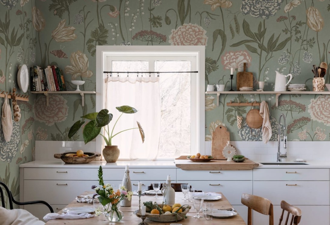 Sandberg S10535 Special Edition Aurelie Light Blue - mural łąka