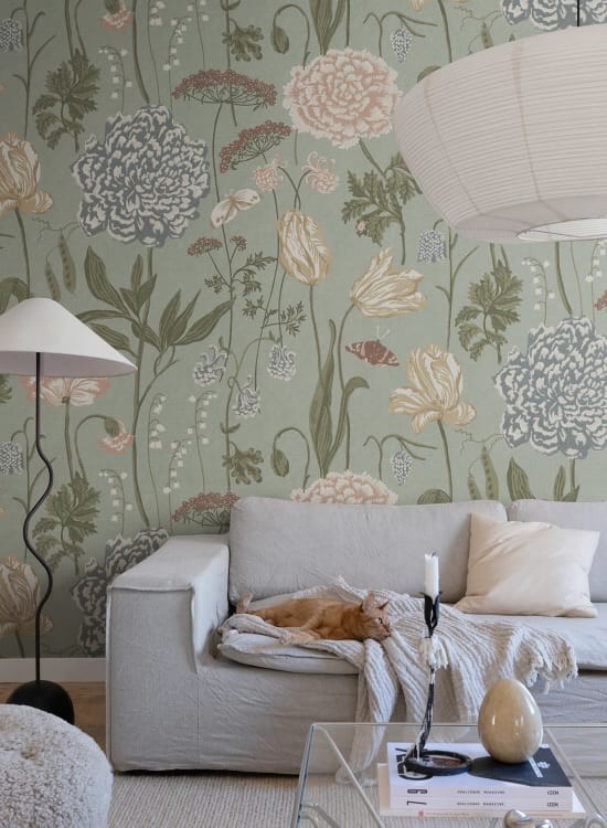 Sandberg S10535 Special Edition Aurelie Light Blue - mural łąka