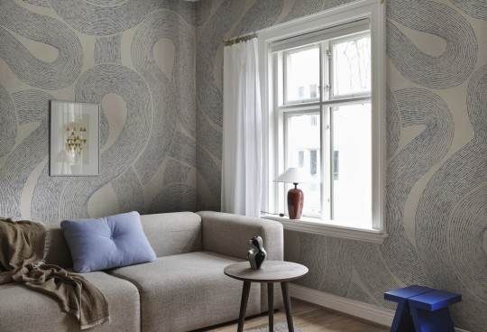Sandberg S10359 Mons Klint Zen Indigo Blue - mural mazaje z piasku