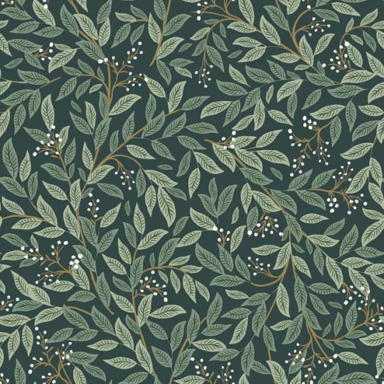 York PSW1471RL Rifle Paper Co. Second Edition Peel + Stick Willowberry Emerald - tapeta w liście