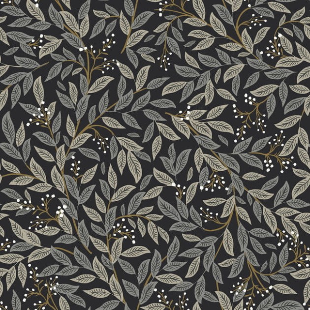 York PSW1472RL Rifle Paper Co. Second Edition Peel + Stick Willowberry Blue - tapeta w liście