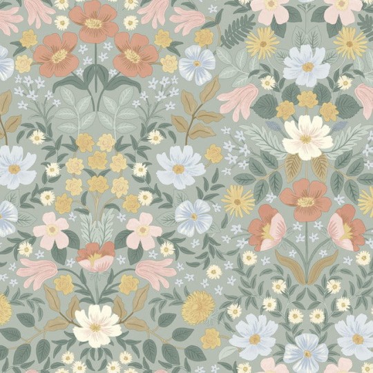 York PSW1476RL Rifle Paper Co. Second Edition Peel + Stick Bramble Garden Sage - tapeta w kwiaty