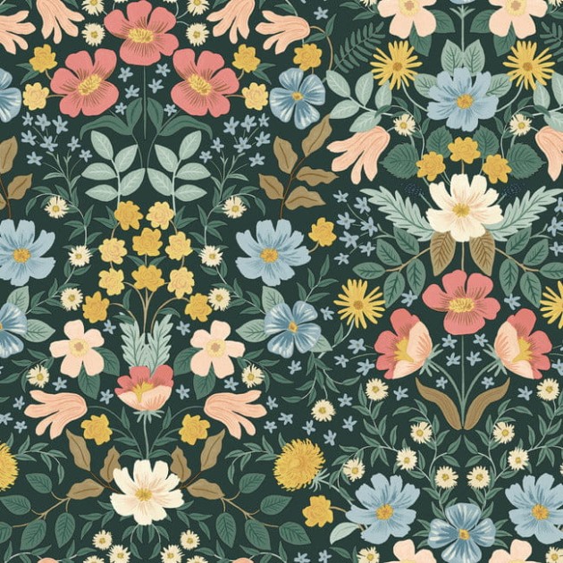 York PSW1477RL Rifle Paper Co. Second Edition Peel + Stick Bramble Garden Emerald - tapeta w kwiaty
