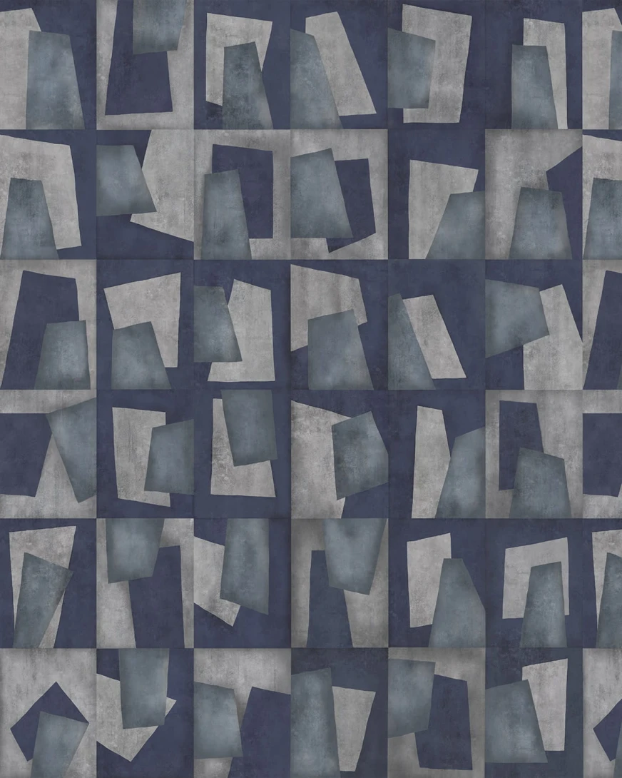 Giardini MAJ003 Majolie - tapeta w geometryczny wzór na tle imitującym beton