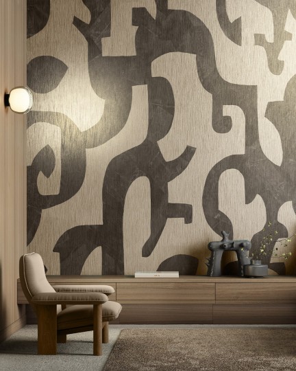 Giardini MAT201 Materia Space - tapeta w organiczne kształty
