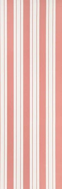 Osborne&Little W7981-07 Alberti Ligorio Stripe Coral - tapeta w paski