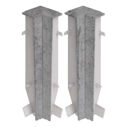 Narożnik wewnętrzny do montażu listwy przypodłogowej Creativa Masterline PVC 6cm