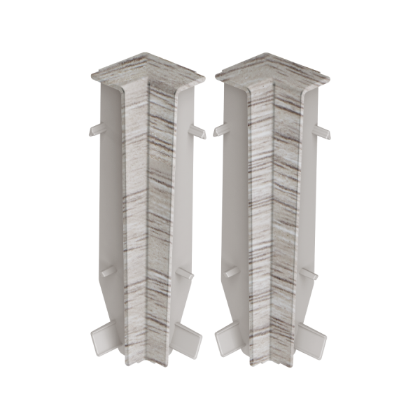 Narożnik wewnętrzny do montażu listwy przypodłogowej Creativa Masterline PVC 8cm