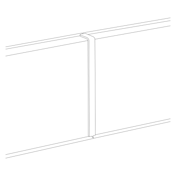 Łącznik do montażu listwy przypodłogowej Creativa Masterline PVC 6cm