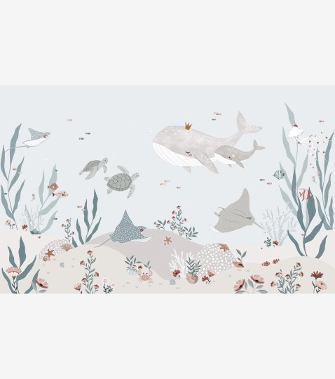 Lilipinso H0772 Ocean Field - mural dziecięcy w morski motyw