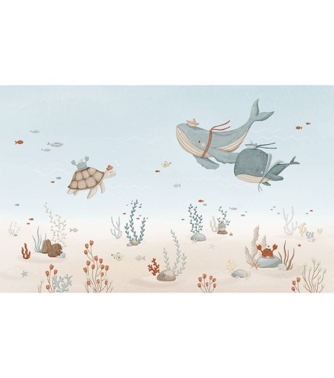 Lilipinso H0774 Lotan - mural dziecięcy w morskie zwierzęta