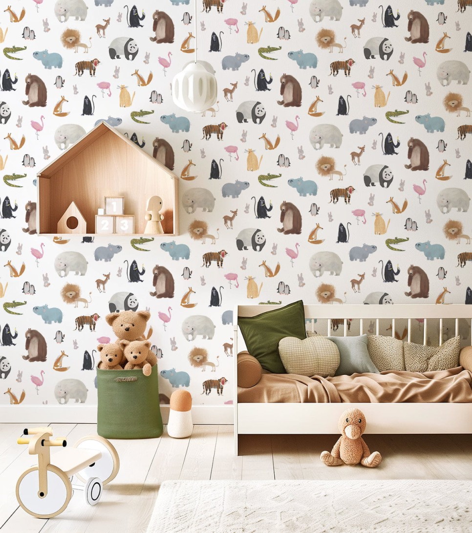 Lilipinso H0798 Animalia - tapeta dziecięca w zwierzęta