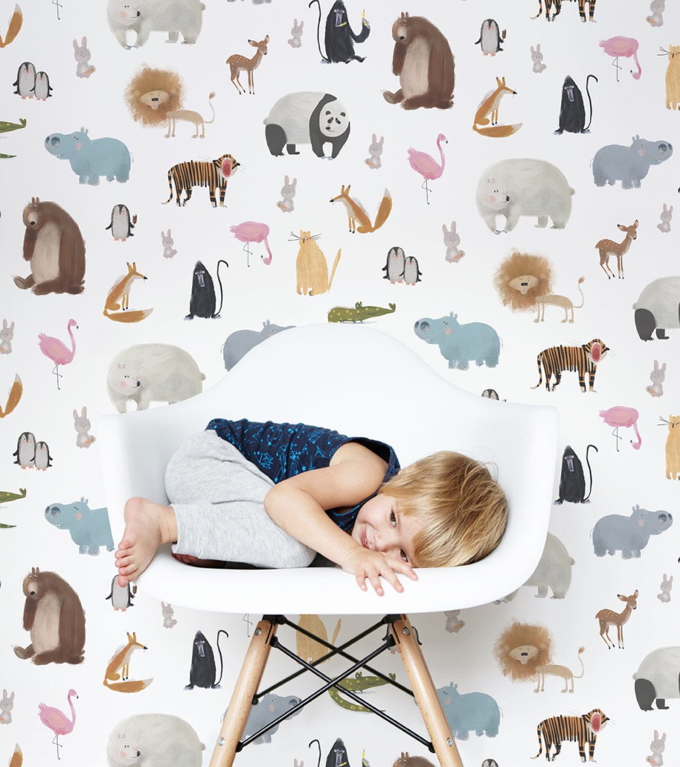 Lilipinso H0798 Animalia - tapeta dziecięca w zwierzęta