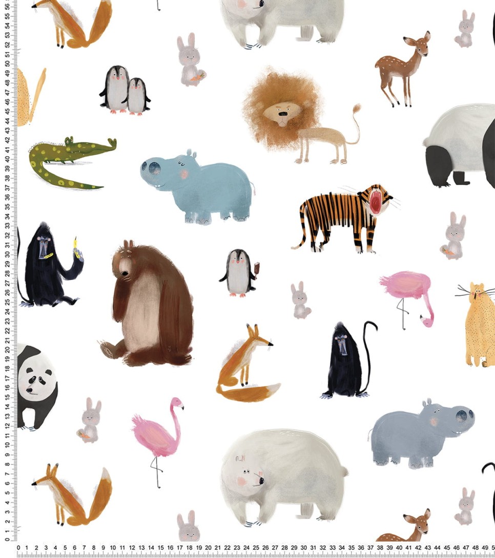Lilipinso H0798 Animalia - tapeta dziecięca w zwierzęta