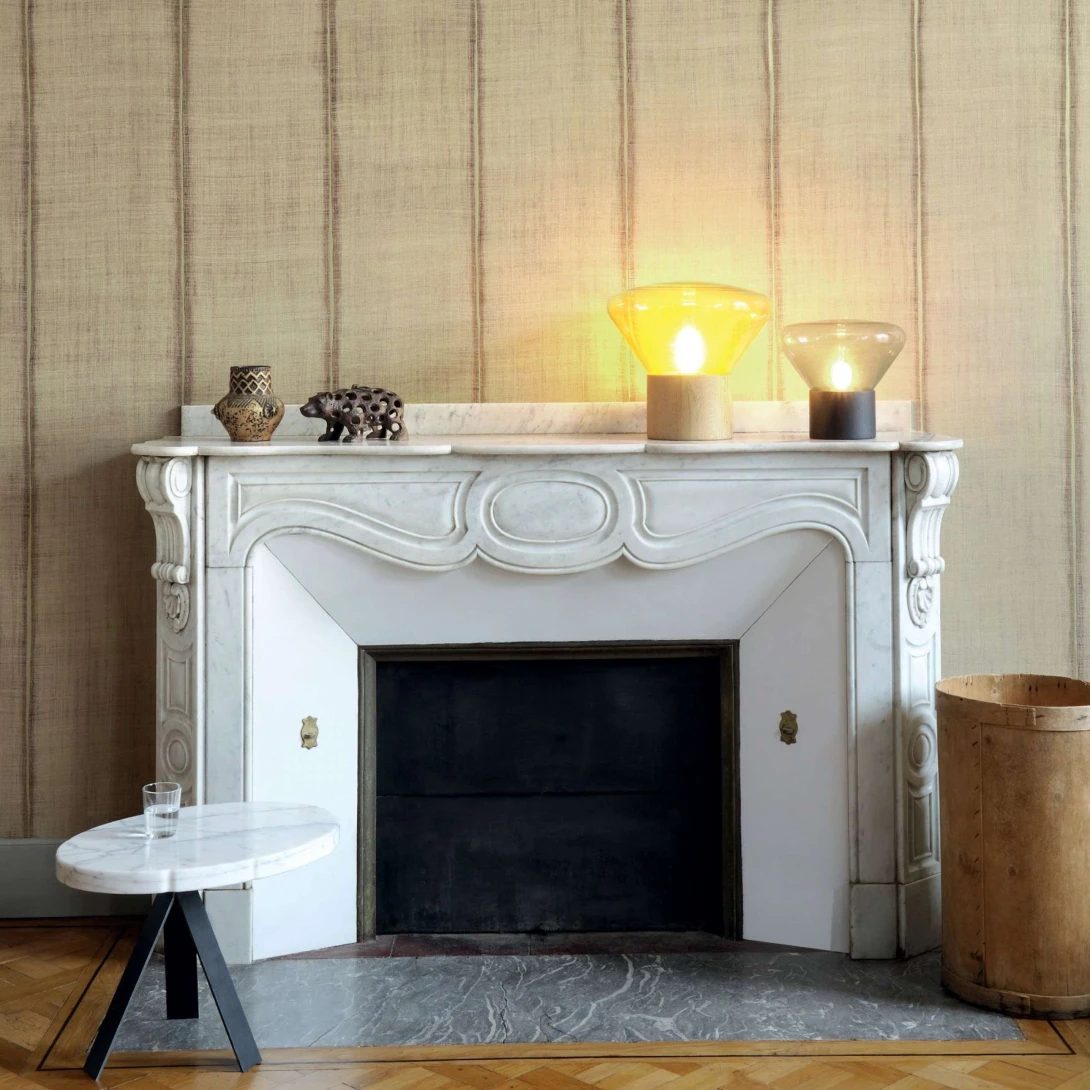 Elitis VP 895 52 Nomades Sari - tapeta w paski imitujące len i jedwab