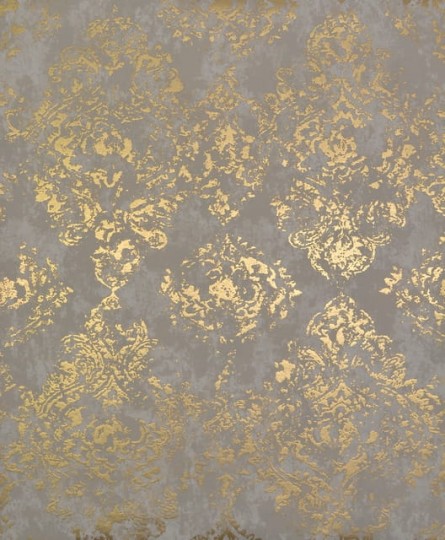 York NW3564 Antonina Vella Modern Metals Stargazer Khaki/Gold - tapeta w metaliczne ornamenty
